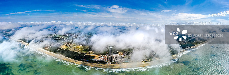 广东省茂名市电白区中国第一滩图片素材