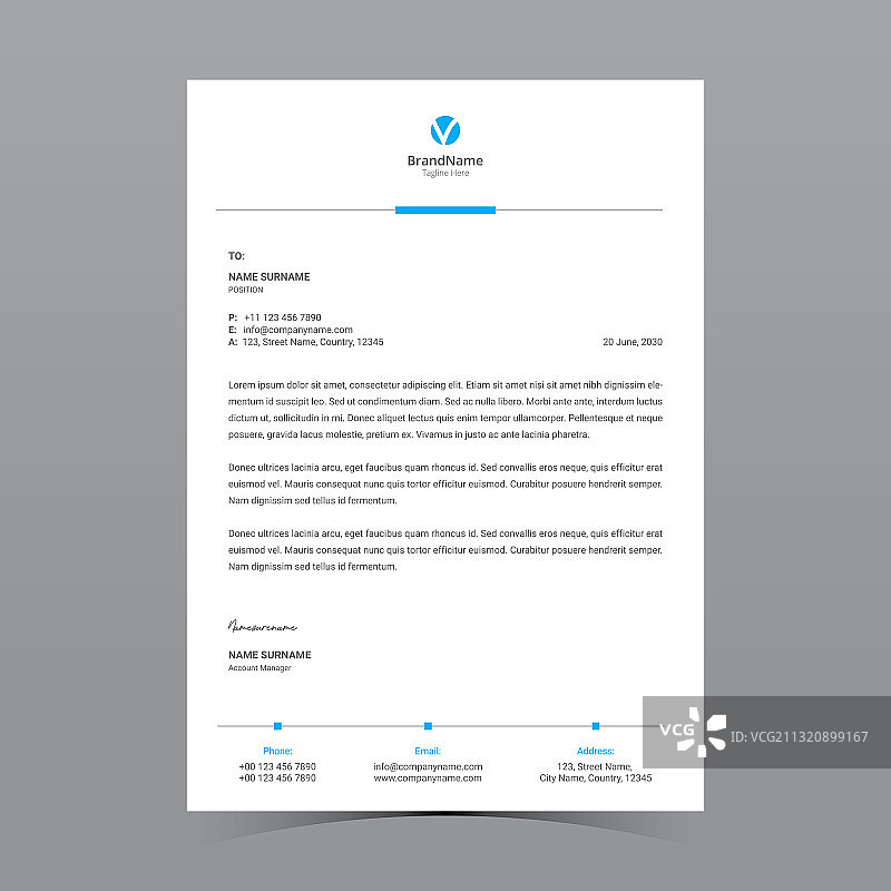 信头模板图片素材