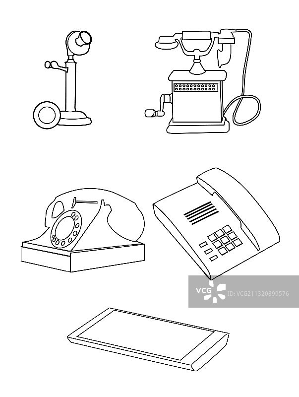 不同手机轮廓图片素材