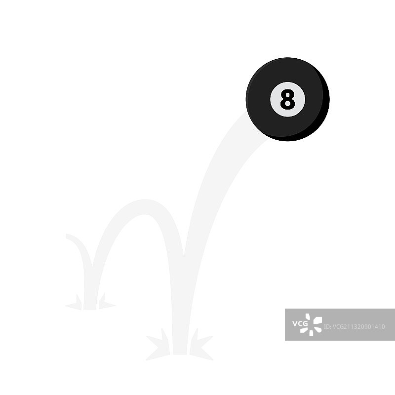 扁平风格的台球游戏球图片素材