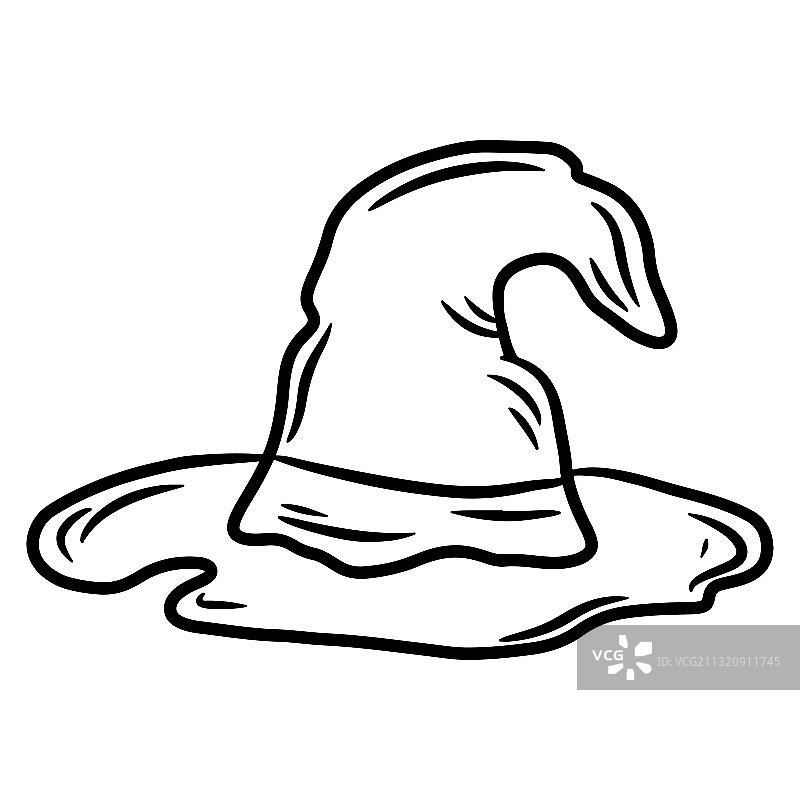 万圣节女巫帽子图片素材