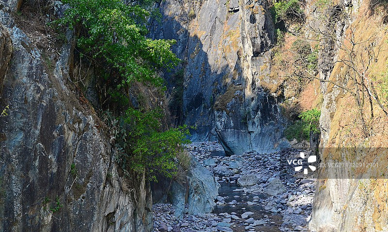 四川凉山州，德昌县龙口水电站，美人谷图片素材