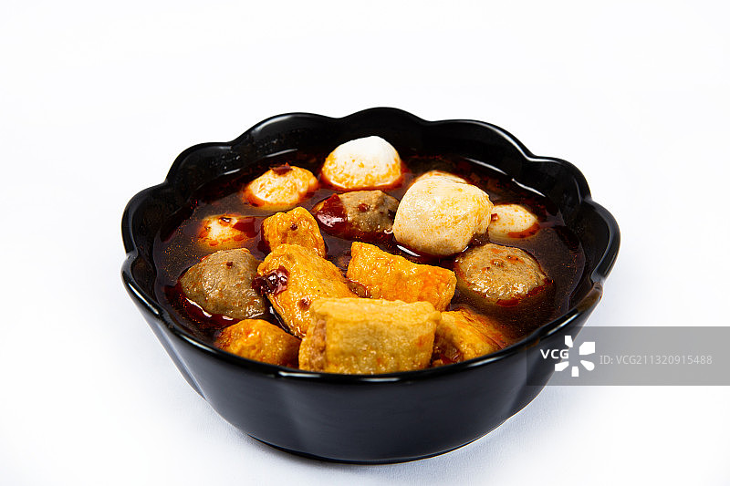 火锅，关东煮，鱼丸，豆腐干，牛肉丸，调料图片素材