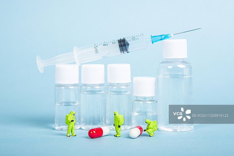 疫苗研发，疫苗救助病人图片素材