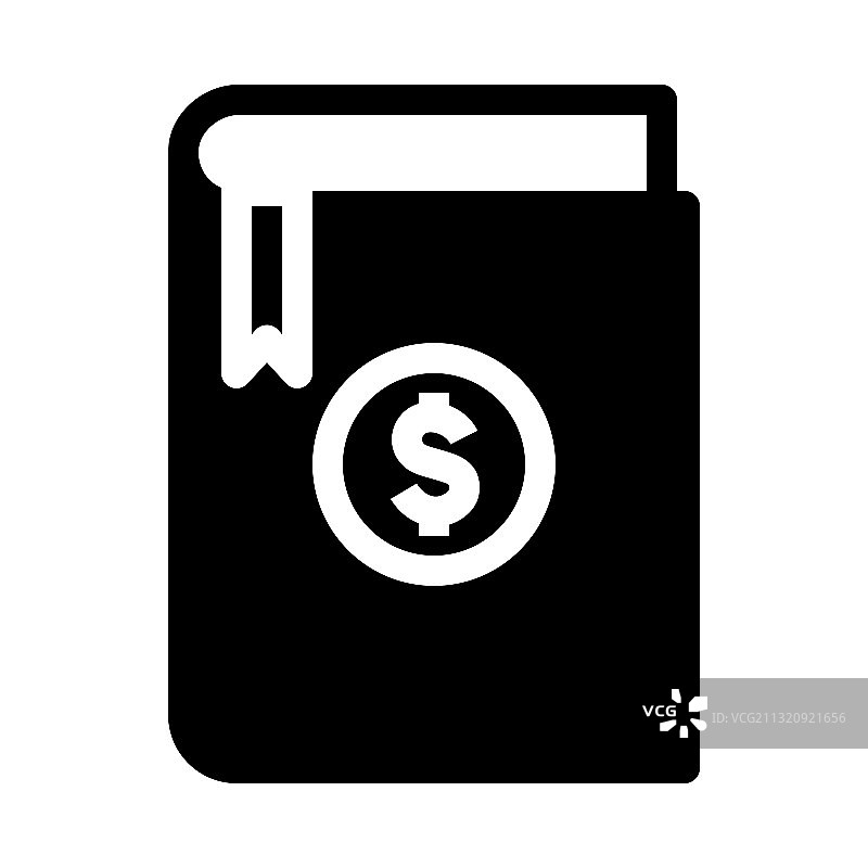 带美元货币图标的财务账本图片素材
