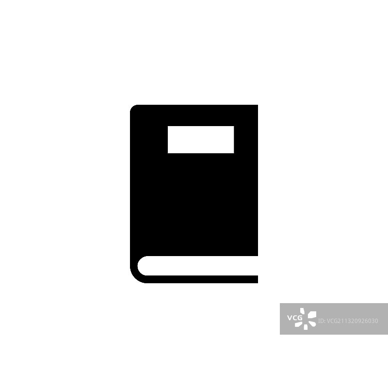 纯黑色简约书籍图标图片素材