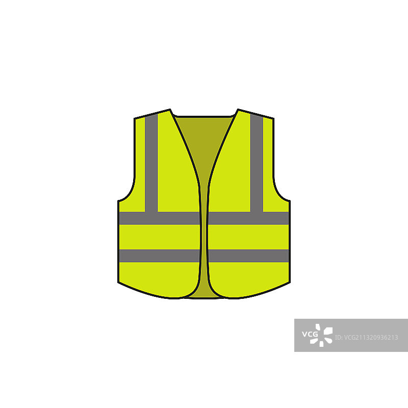 反光安全背心图标图片素材
