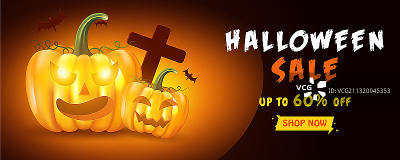 万圣节促销banner图片素材