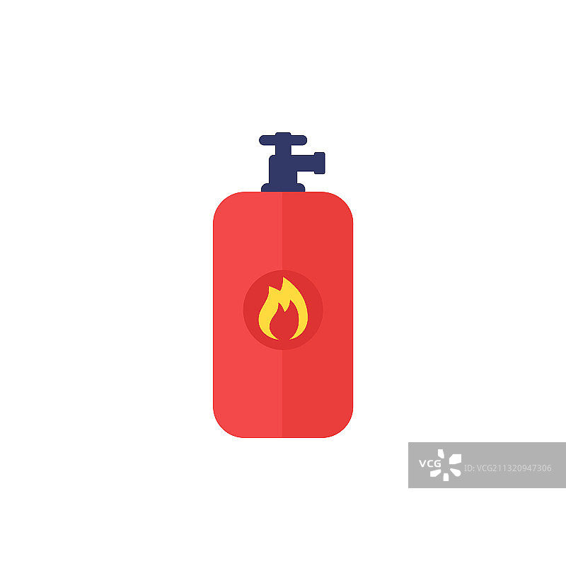 燃气罐扁平图标图片素材