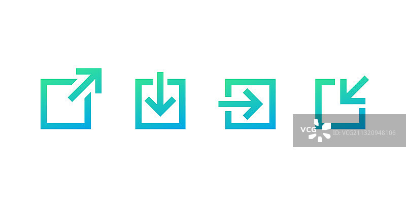 外部链接下载和登录图标图片素材