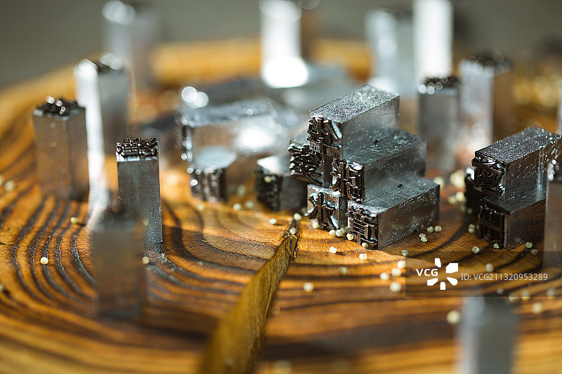 谷雨仓颉造字典故谷子雨落在活字印刷模板上图片素材