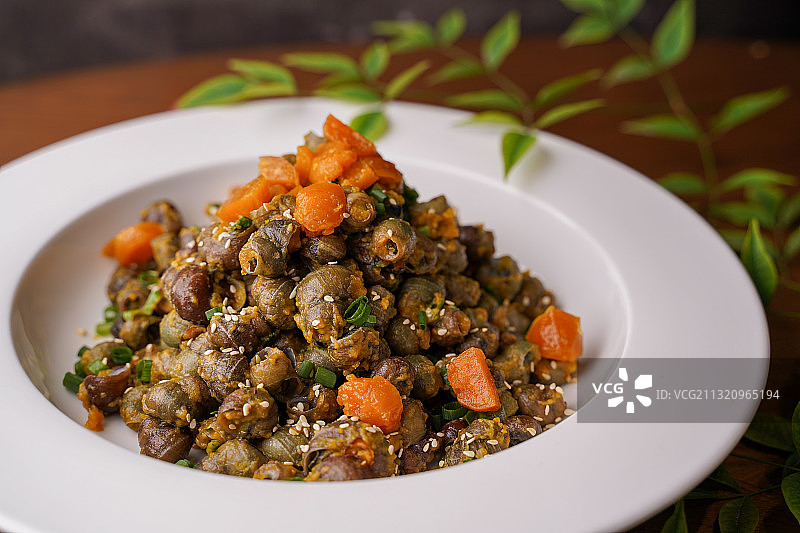 咸蛋黄螺蛳图片素材