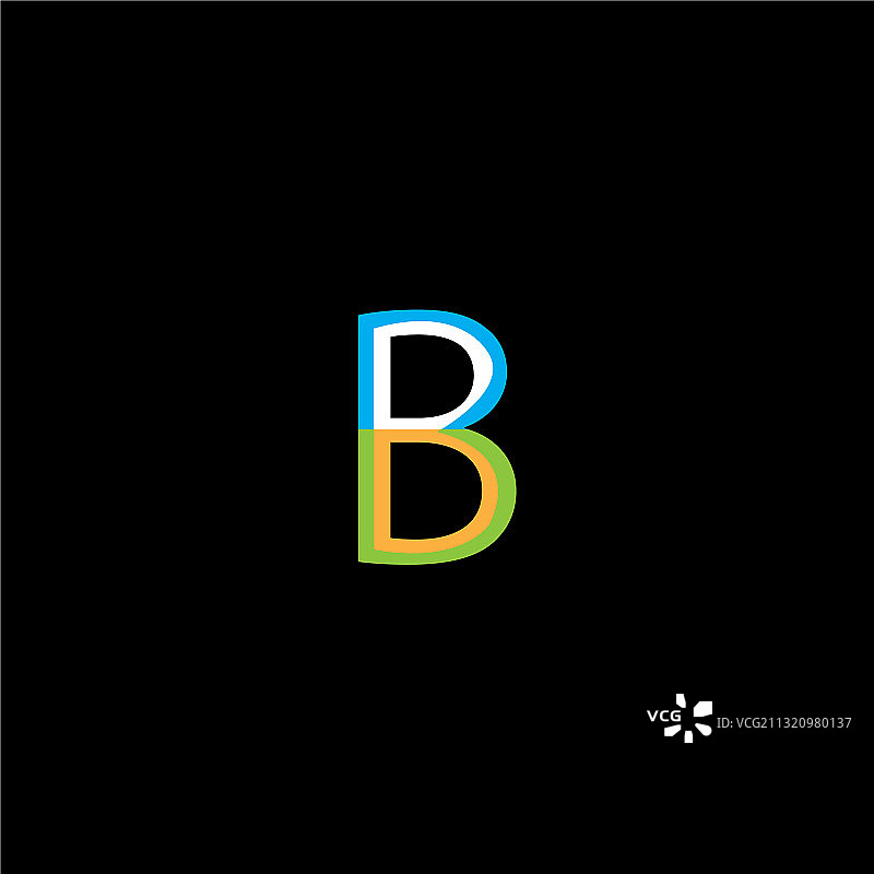 B字母创意Logo设计图片素材