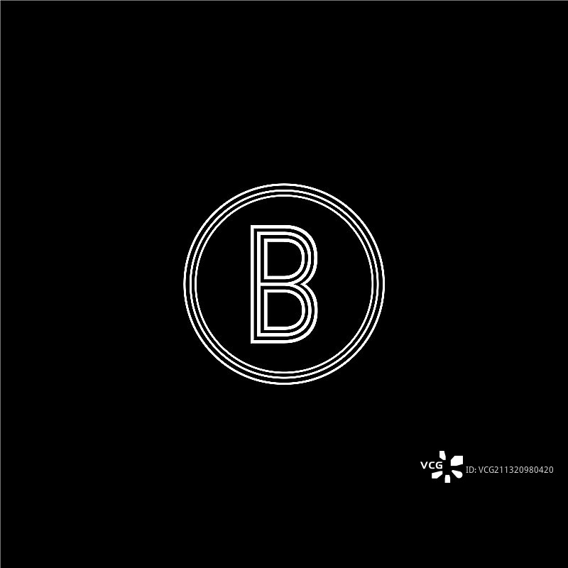 B字母创意Logo设计图片素材