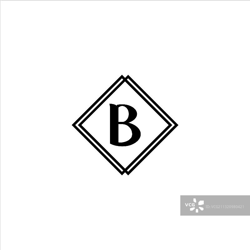 B字母创意Logo设计图片素材