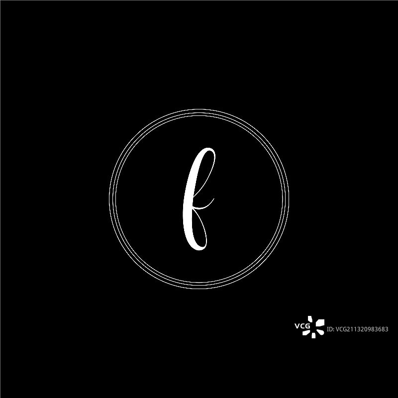 f字母标志徽章设计图片素材