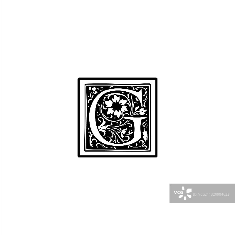 G字母标志抽象设计图片素材