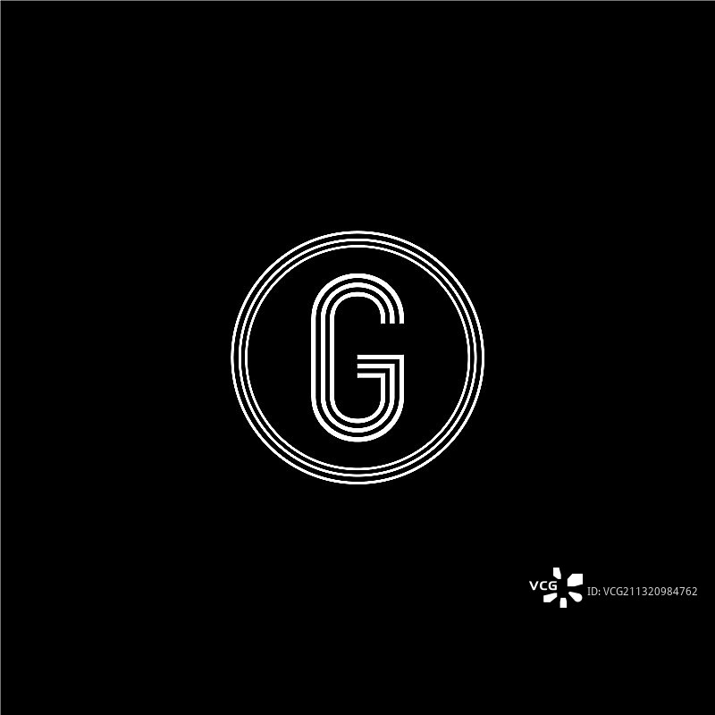 G字母标志抽象设计图片素材