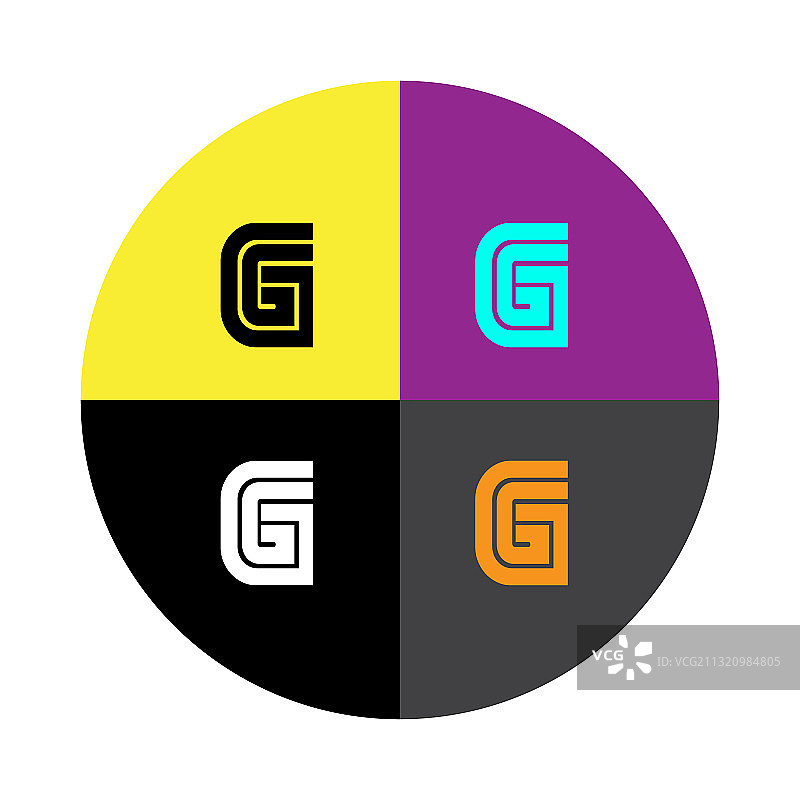 G字母标志抽象设计图片素材