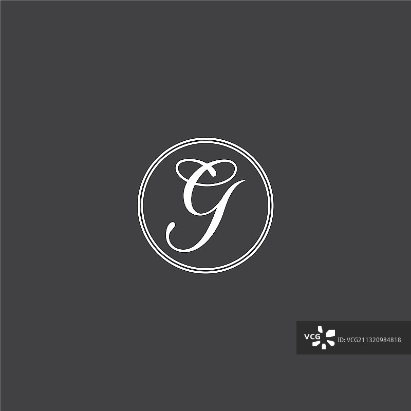 G字母标志抽象设计图片素材
