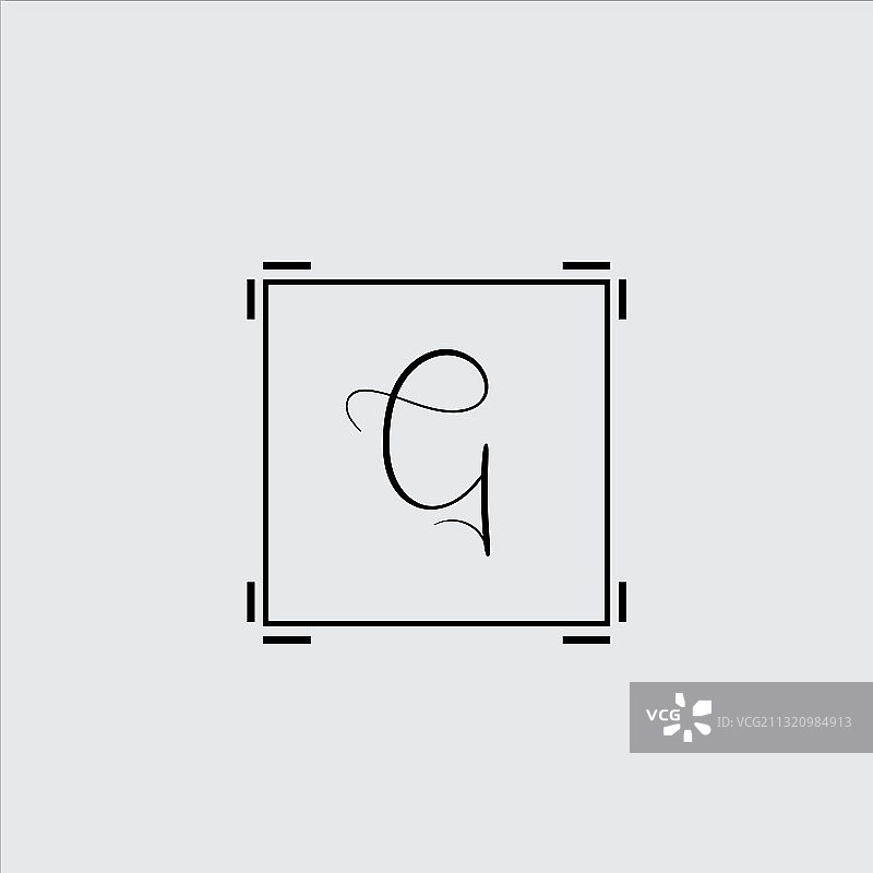 G字母标志抽象设计图片素材