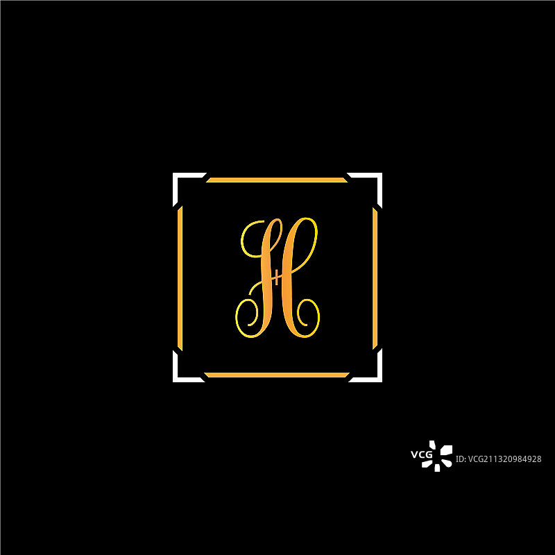 H字母logo图案设计图片素材
