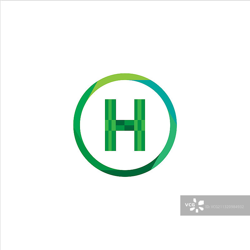 H字母logo图案设计图片素材