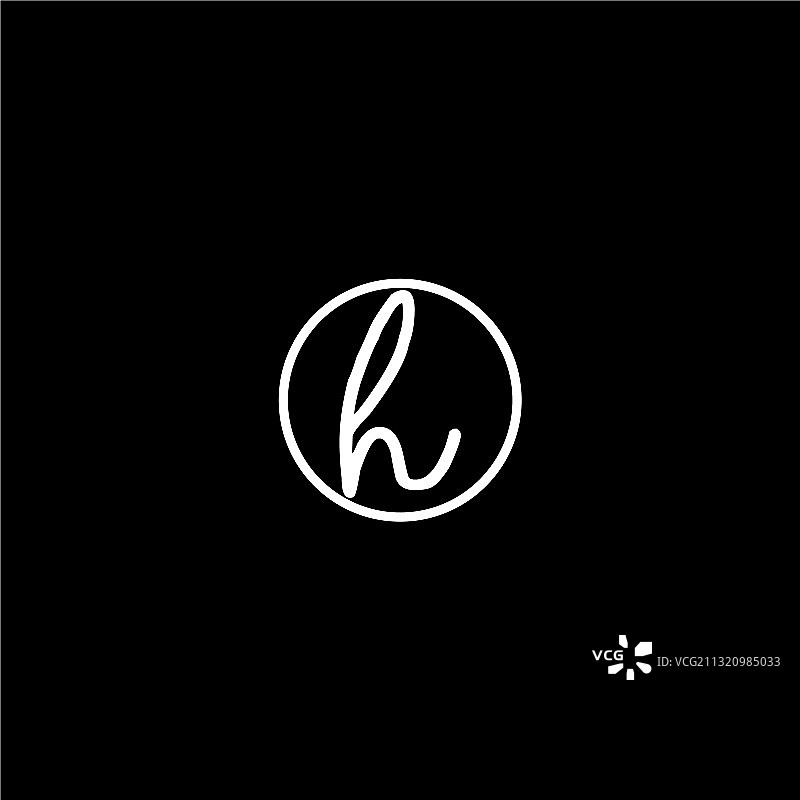H字母logo图案设计图片素材