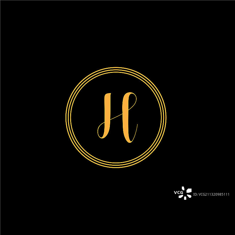 H字母logo图案设计图片素材