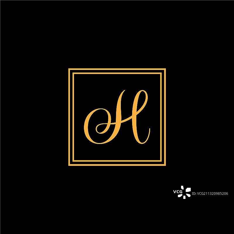 H字母logo图案设计图片素材