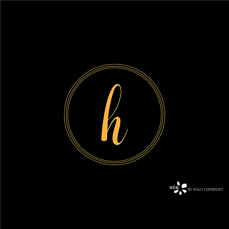 H字母logo图案设计图片素材