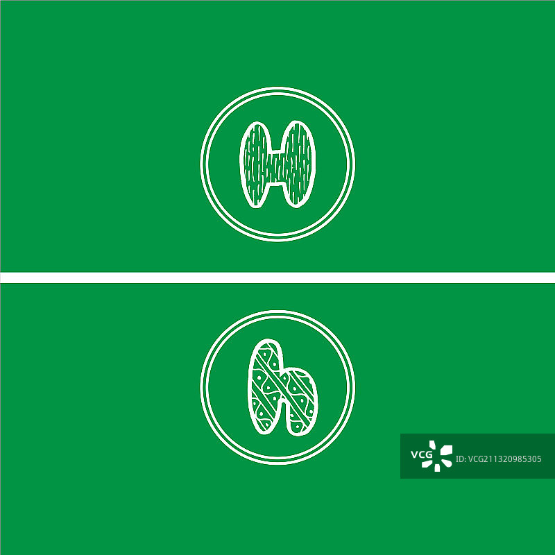 H字母logo图案设计图片素材