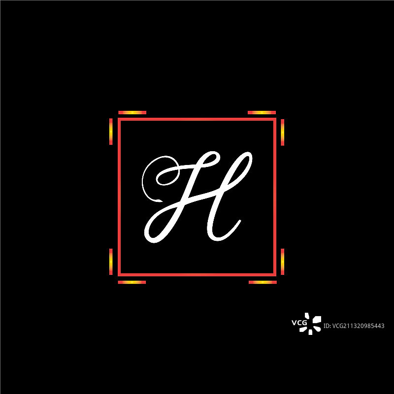 H字母logo图案设计图片素材