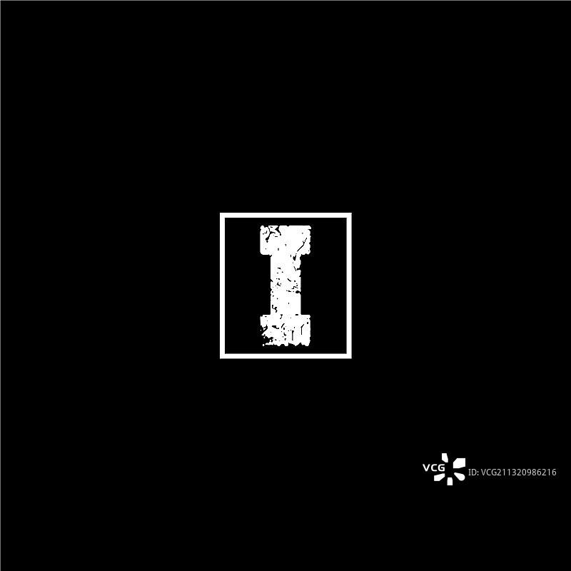 复古字母I标志设计图片素材