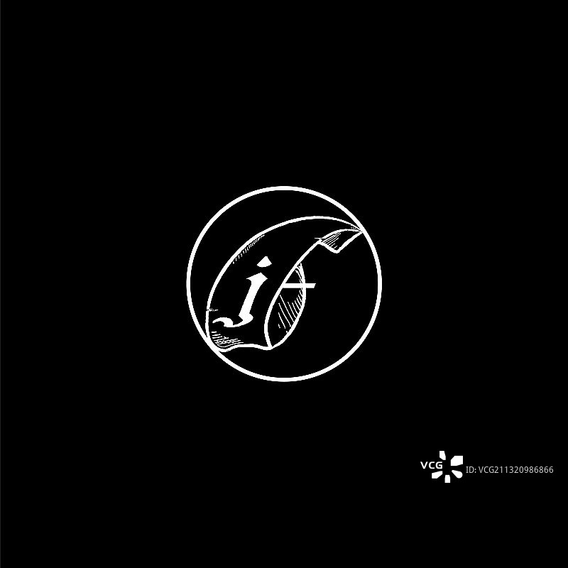 J字母标志图案设计图片素材