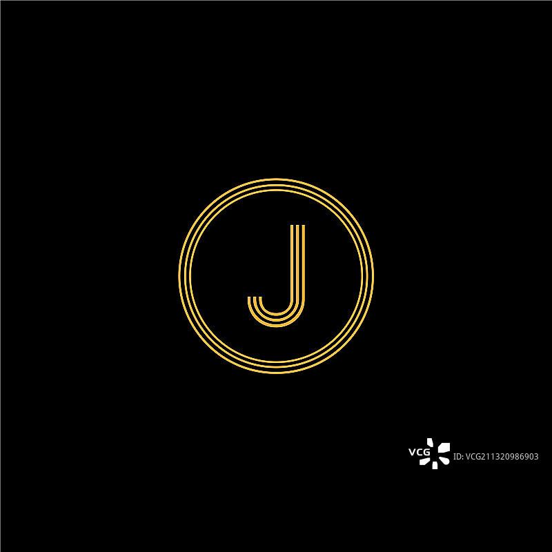 J字母标志图案设计图片素材