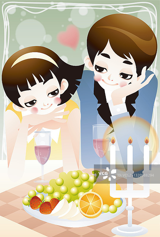 甜蜜爱情图片素材