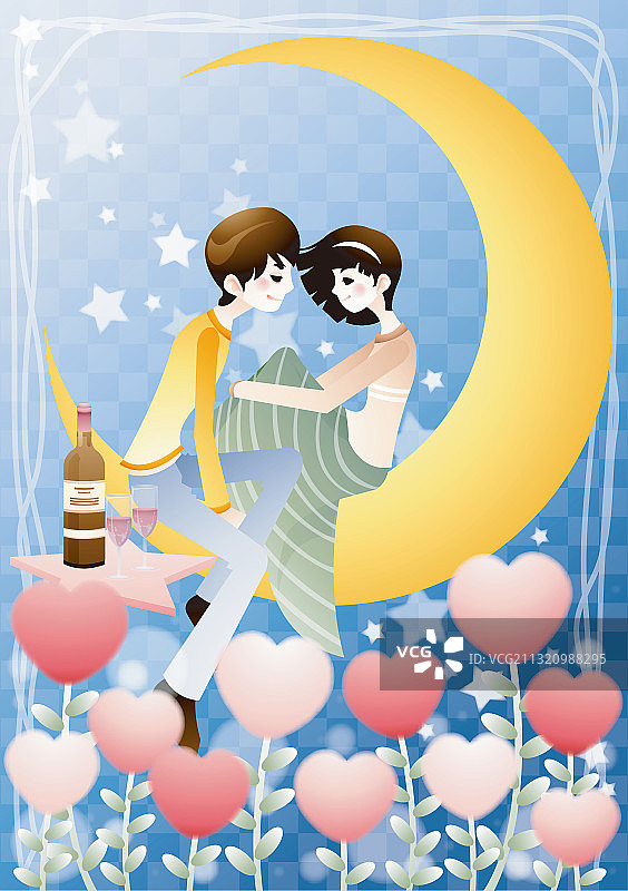 甜蜜爱情图片素材