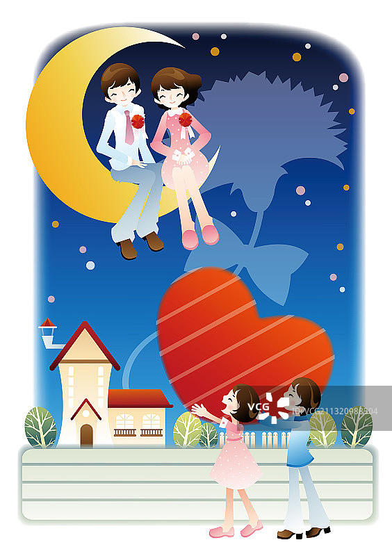 甜蜜爱情图片素材