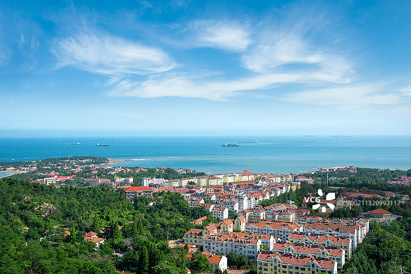 青岛旅游，八大关风景图片素材