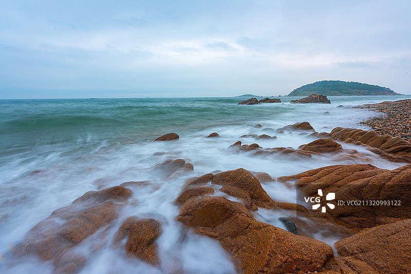 旅游目的地，青岛竹岔岛图片素材