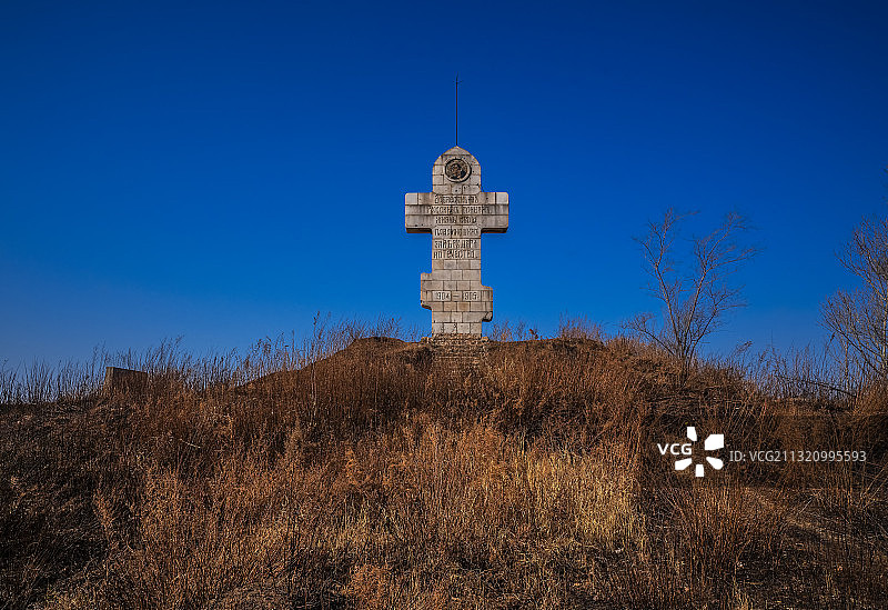 日俄沙河会战碑 沈阳图片素材