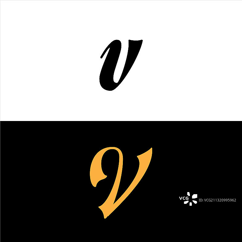 V字标志组合设计图片素材