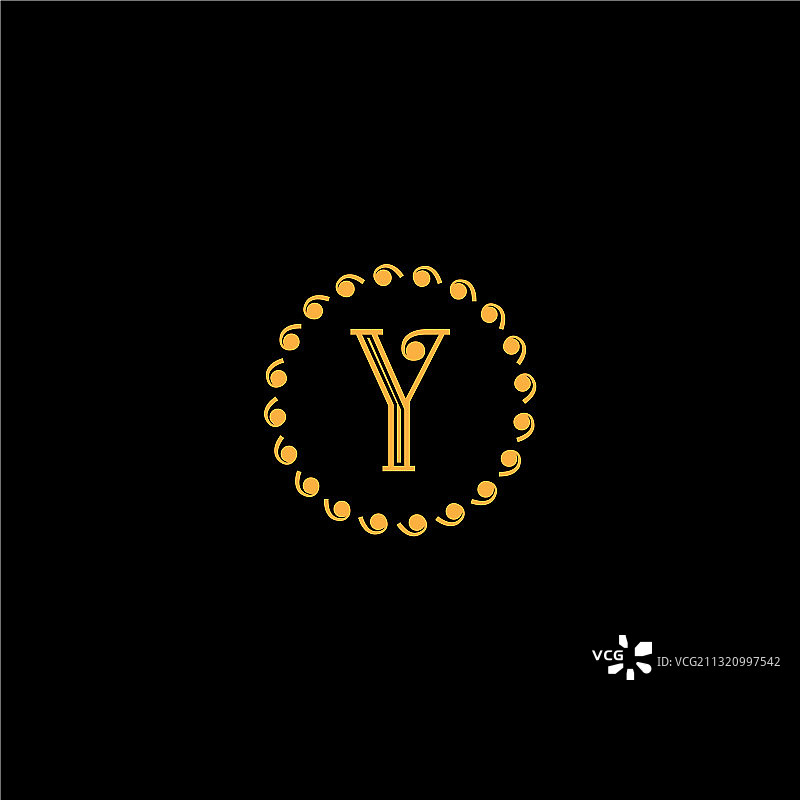 Y字母Logo元素设计图片素材