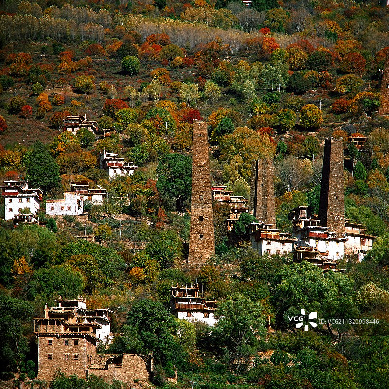 丹巴碉楼图片素材