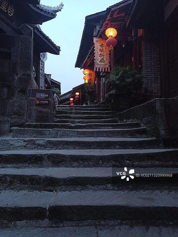 万灵古镇图片素材