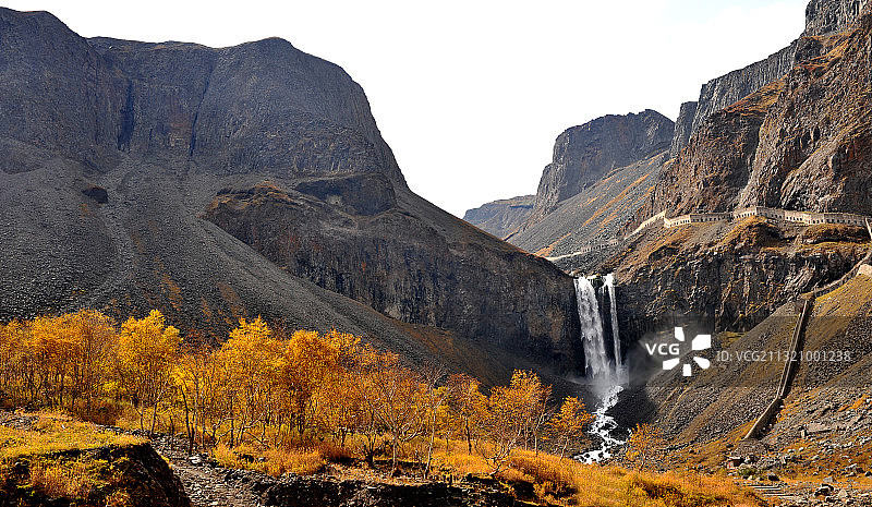 秋染长白图片素材