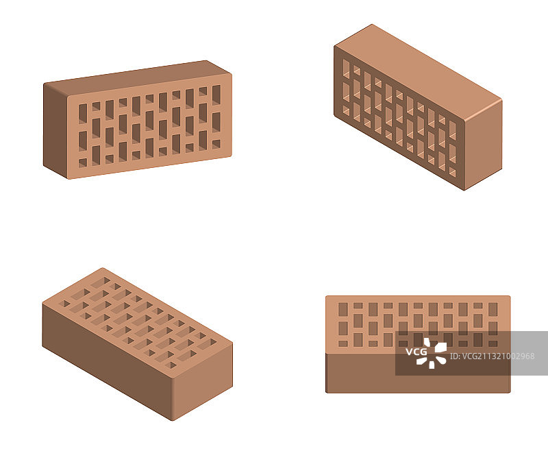 逼真设计的建筑砖块图片素材