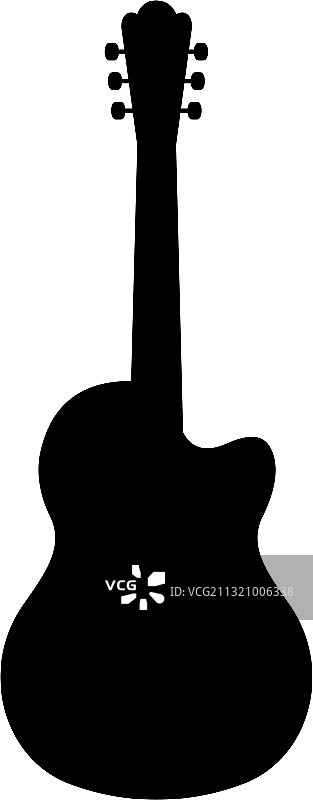 电吉他轮廓图片素材
