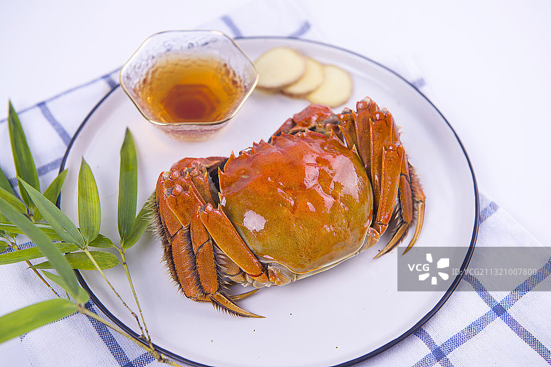 大闸蟹，螃蟹，熟蟹图片素材